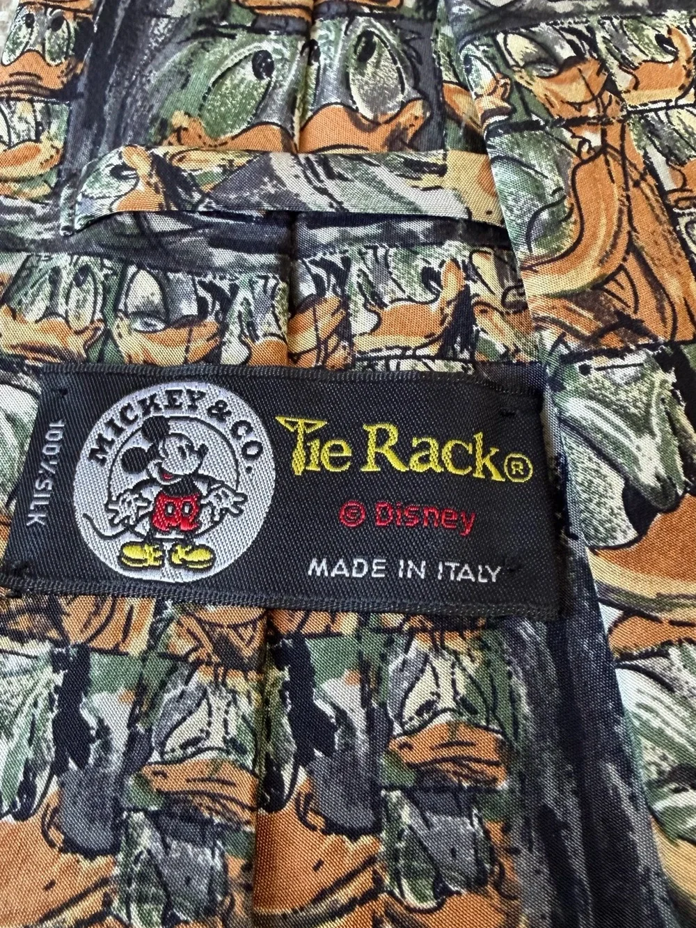 Rare- Donald Duck Silk Tie